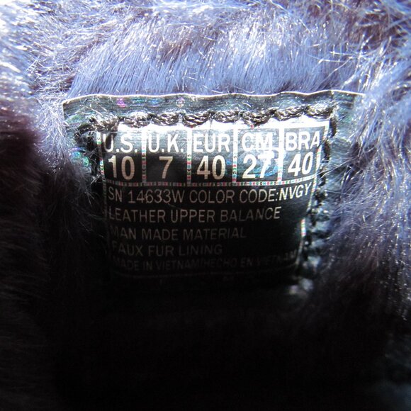 Skechers Gogamat Boots Women’s 10 Blue Suede Faux Fur Lining Excellent Condition - Picture 15 of 16